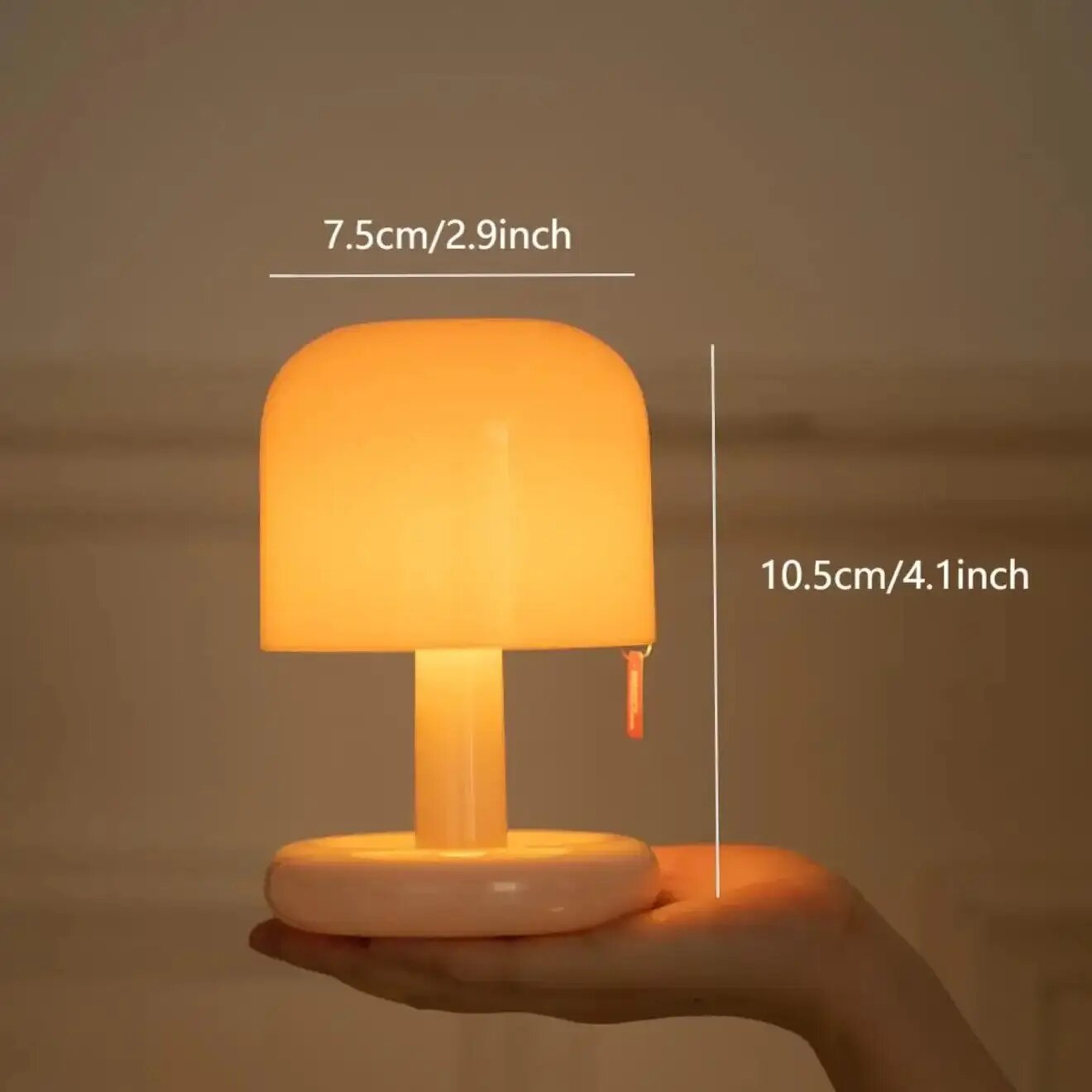 Эксклюзивный LED светильникночник в виде гриба, USB зарядка, минимализм для спальни и бара