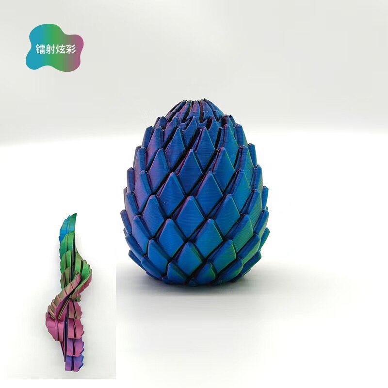 Трансграничное 3D-печатное антистрессовое слайм-яйцо-дракон Twisty Fidget Dragon Egg