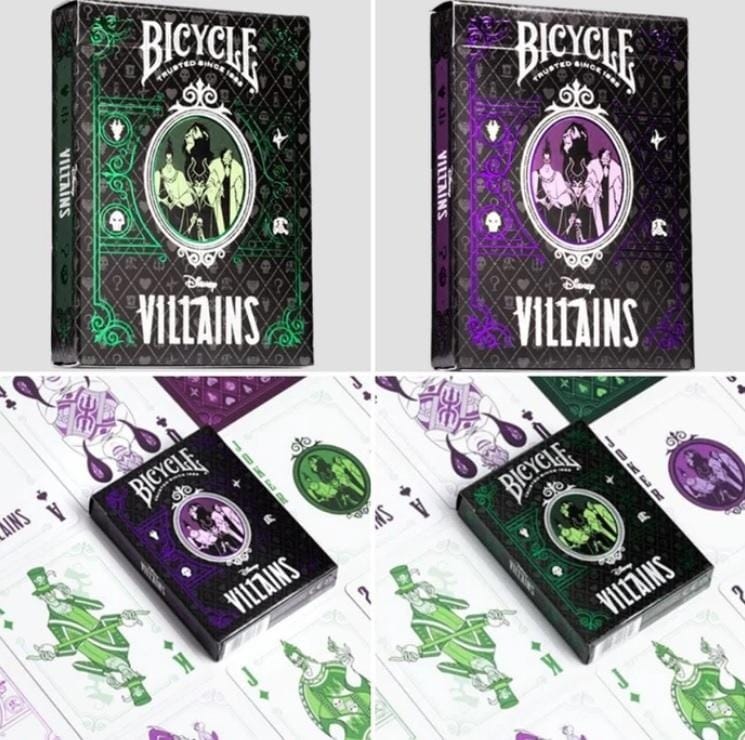 Настольная игра Bicycle Green&Purple Villain, игральные карты, зеленый, фиолетовый