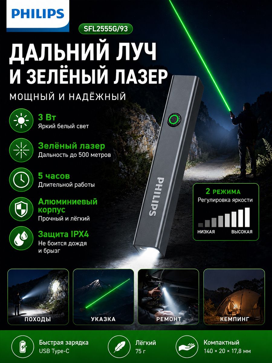 Philips Фонарь-прожектор