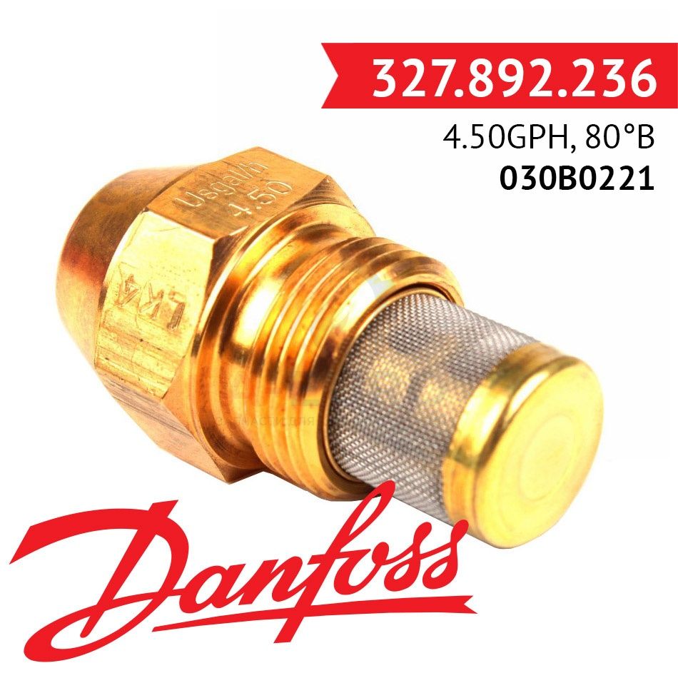 Форсунка Danfoss 4.50GPH, 80B, 030B0221