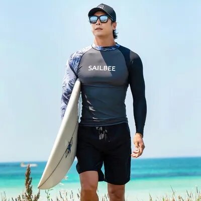 SAILBEE Мужской гидрокостюм для серфинга, темно-синий, L