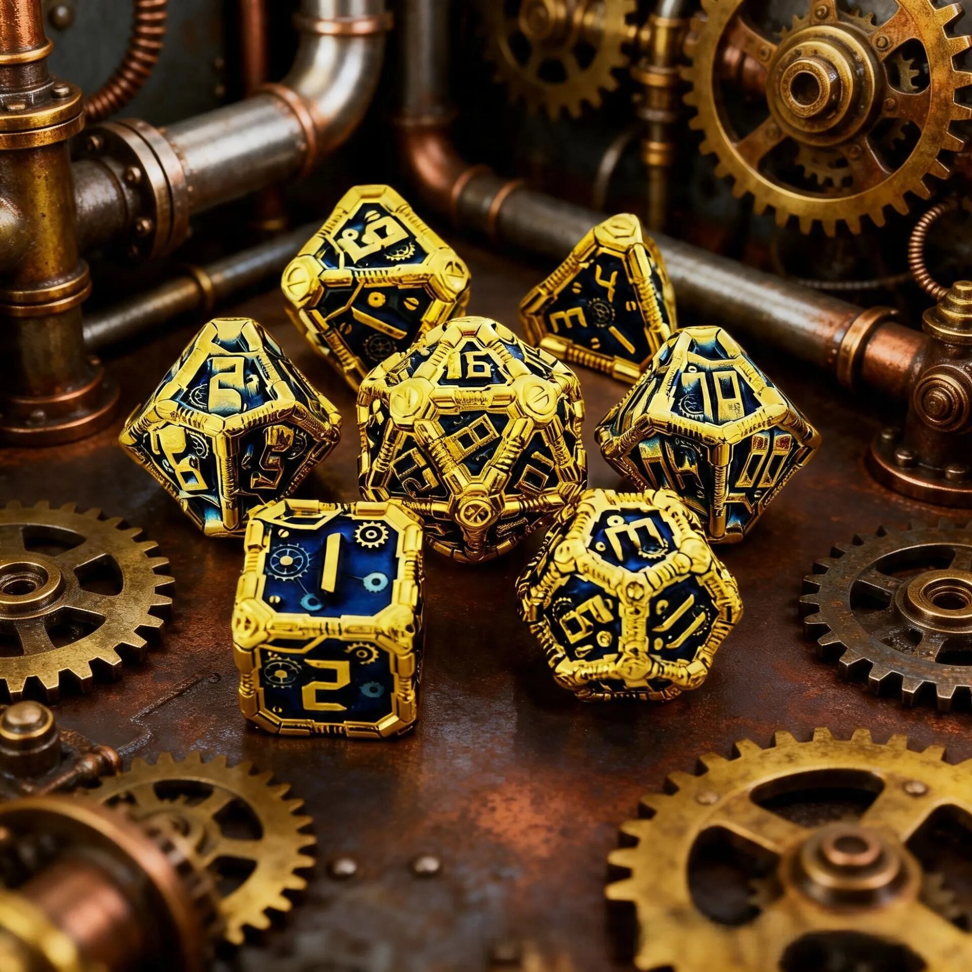 Металлические кубики MEIZHI для D&D F
