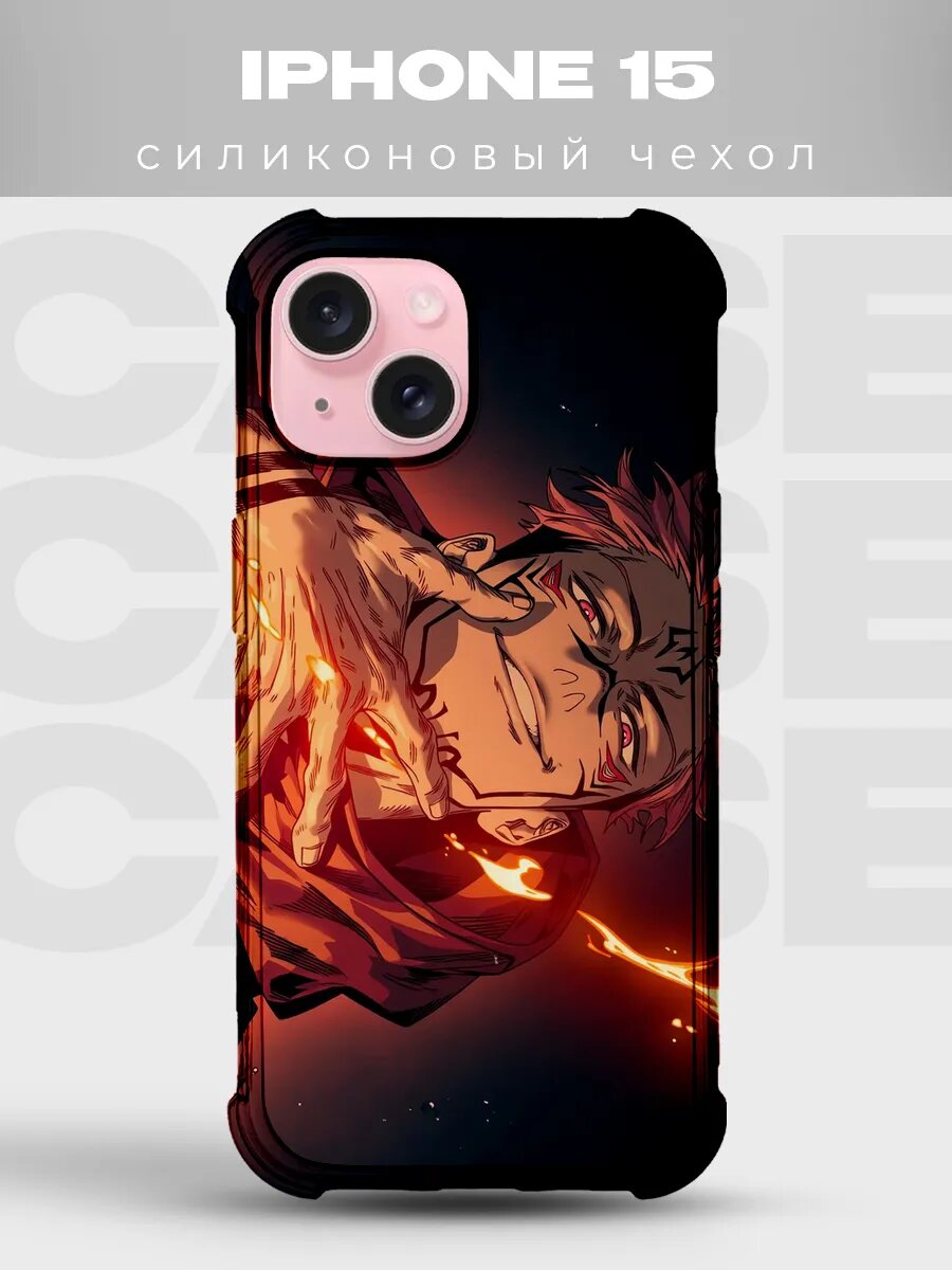 Чехол на iPhone 15 Клинок рассекающий демонов 16