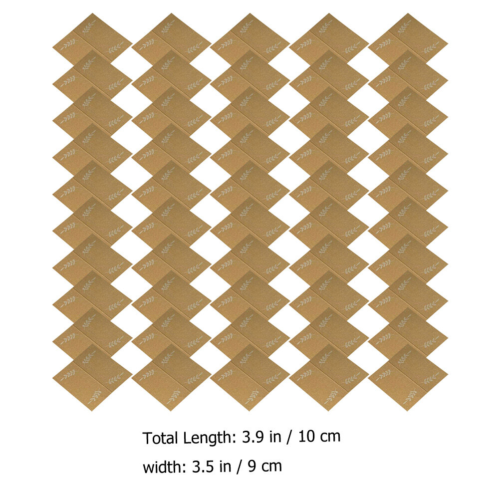 50 Штук Бумажные Карточки Для Мест Golden 10X9X0.03Cm Идеально Подходят Для Свадеб И Вечеринок