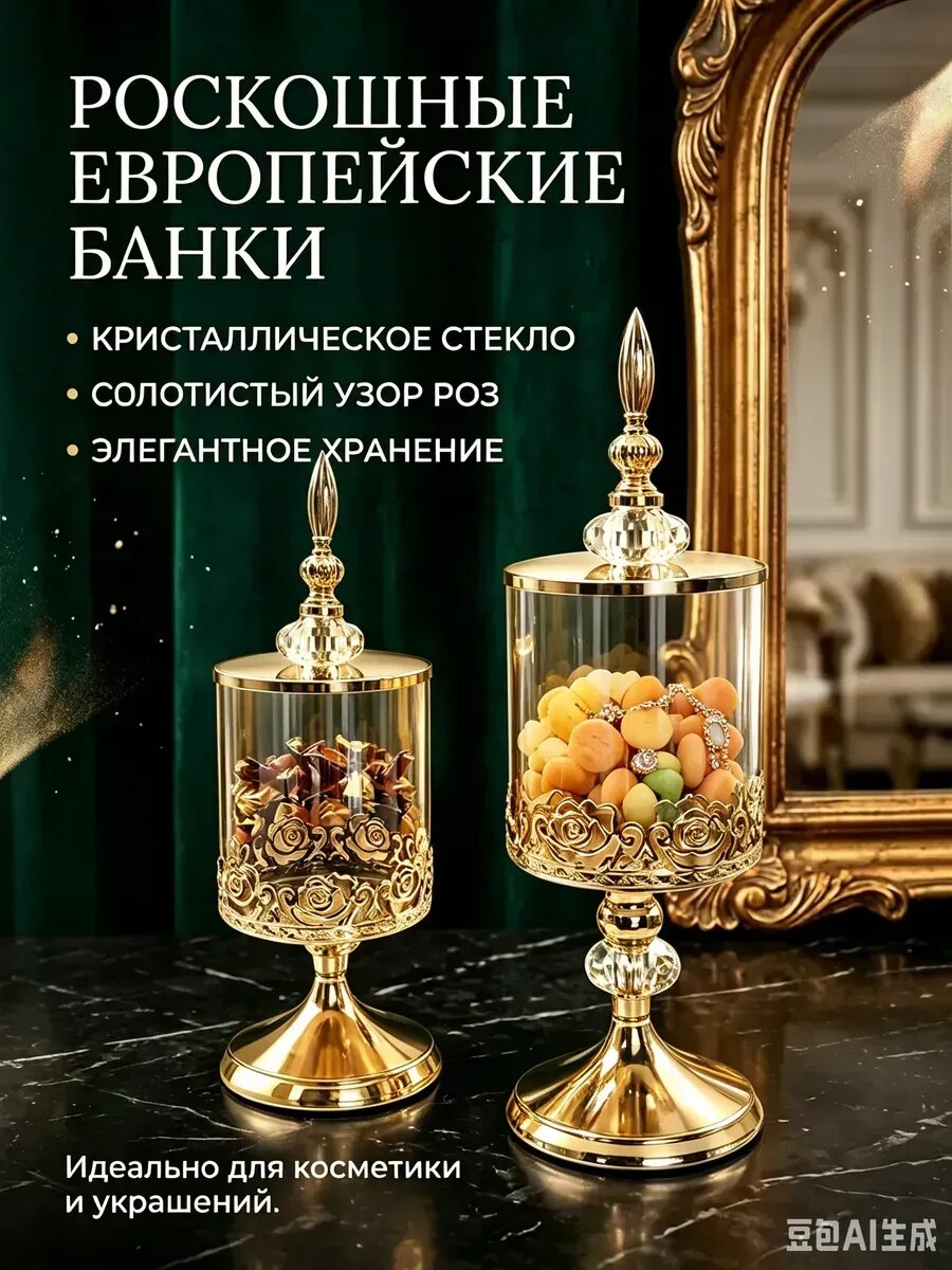 Конфетница с крышкой 2 шт