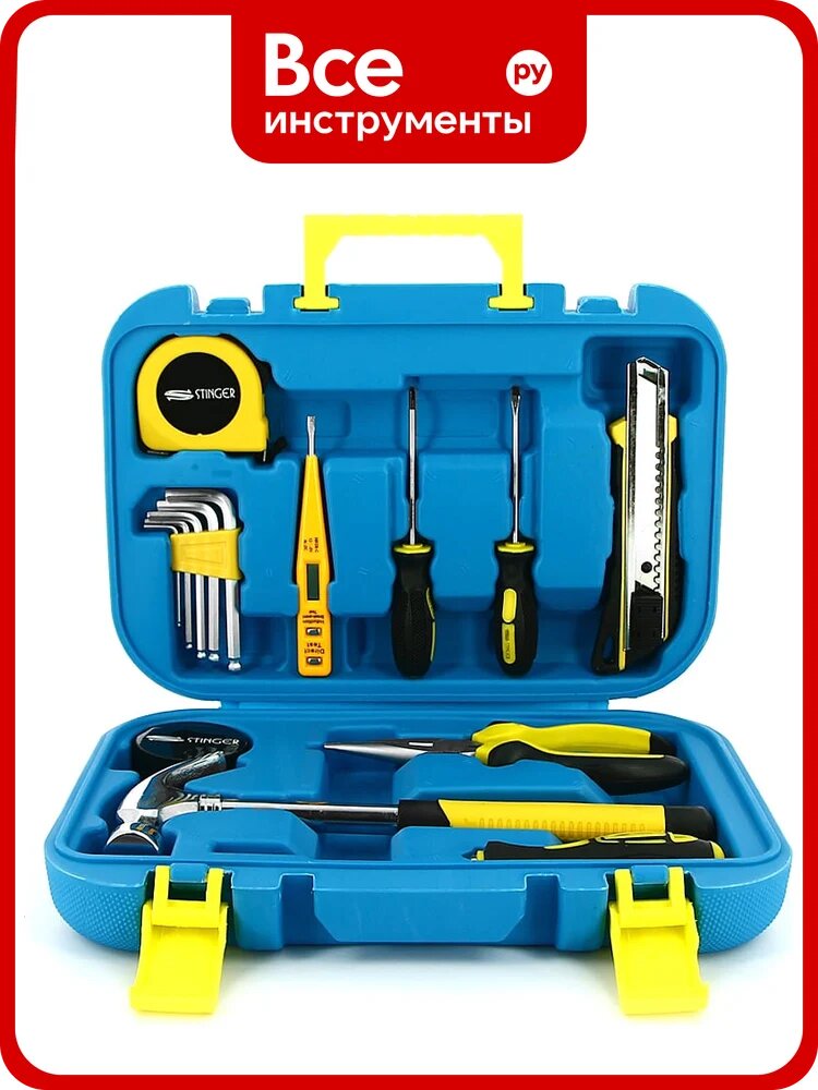 Набор инструментов, 15 инструментов 290х75x205 мм Stinger NST028016
