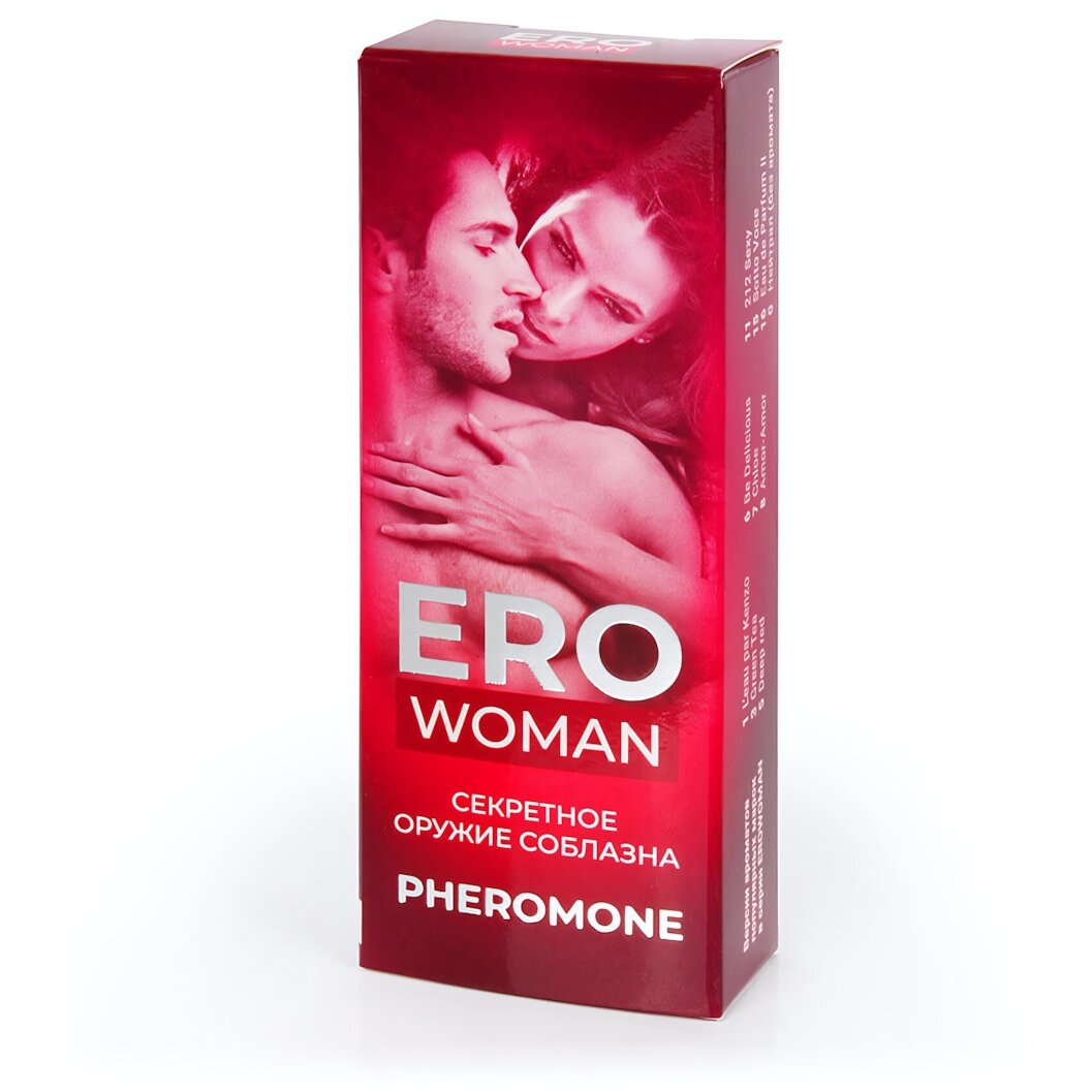 Парфюмированное средство с феромонами «Erowoman №7», 10 мл, красный флакон, шариковый аппликатор