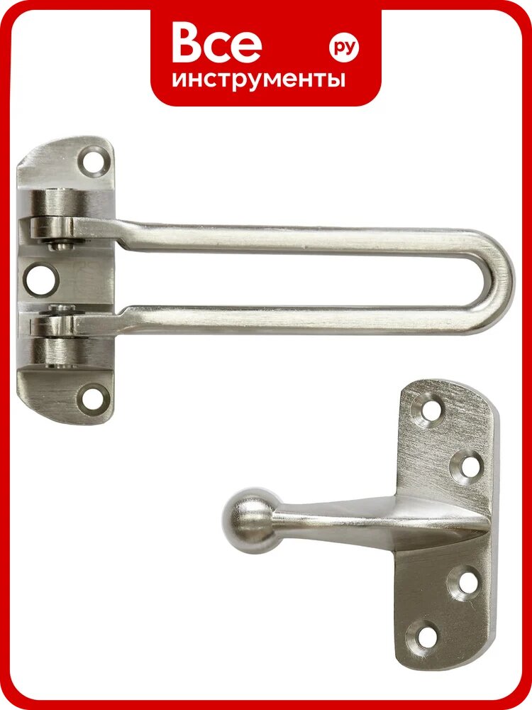 Блокиратор открывания двери Doorlock DL CH01/108/SN матовый никель, открывание внутрь 74422