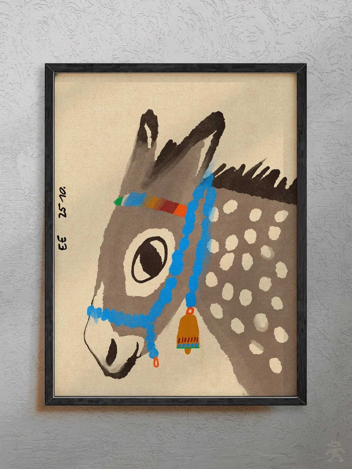 Интерьерный постер "Little Donkey" в стиле pinterest, формата 30x40 см.