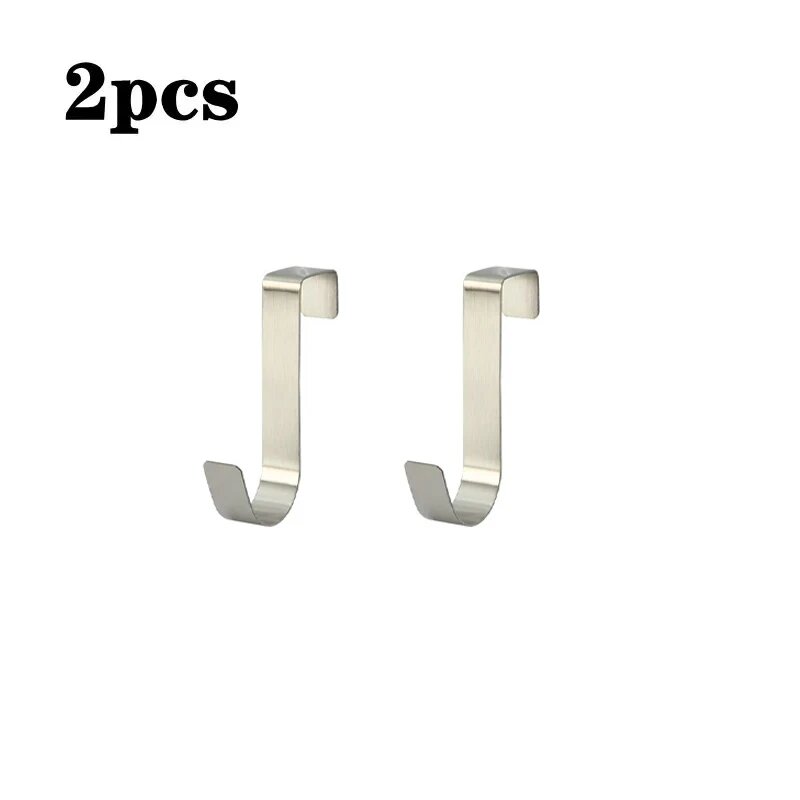 Крючки для кухни из нержавеющей стали Бежевый, Silvery 2Pcs