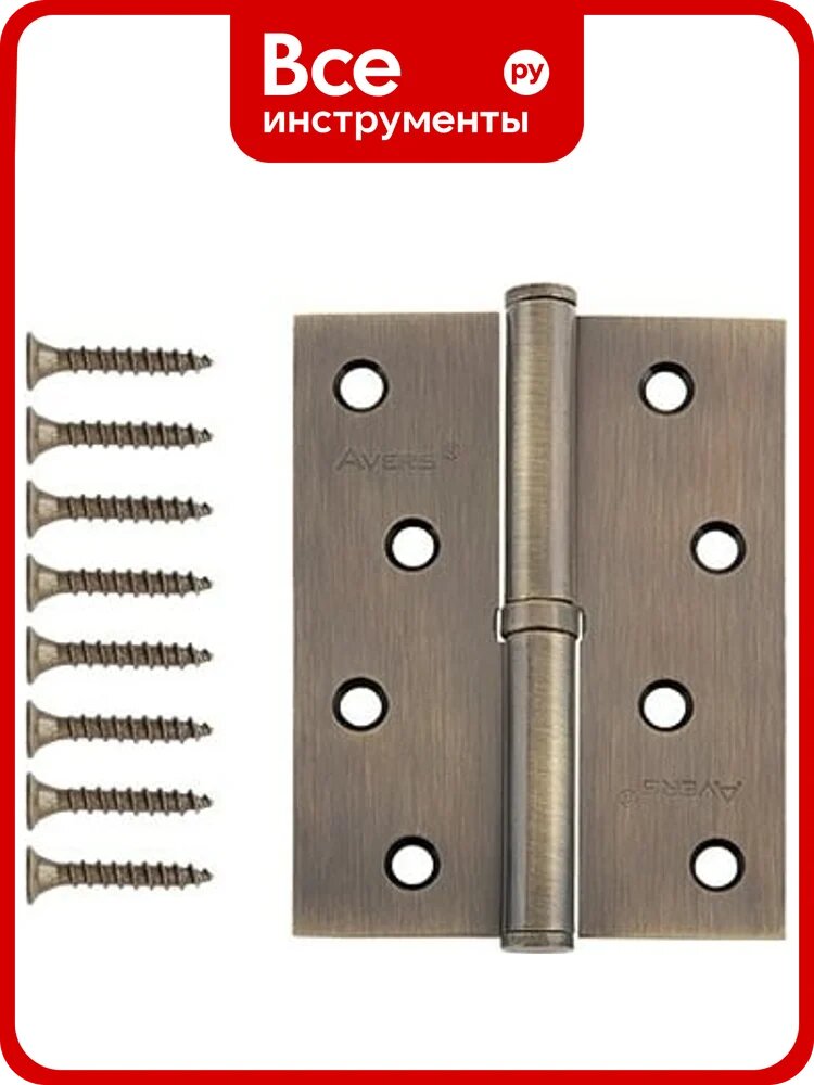 Врезная петля AVERS 100х75х2,5-B-AB-R 30703