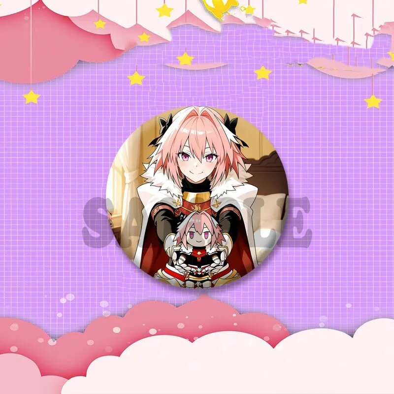 Булавка Astolfo Fate Order Розовый, 58mm(2.28in), Style 27