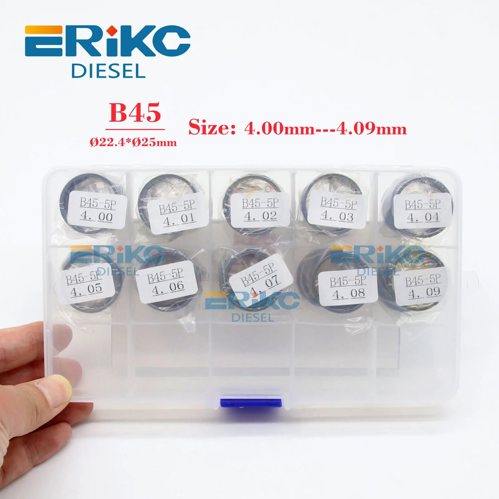 Регулировочные прокладки ERIKC B21 B23 B24 B27 B17 B45 для форсунок Common Rail, шайбы-прокладки для инжекторов DENSO
