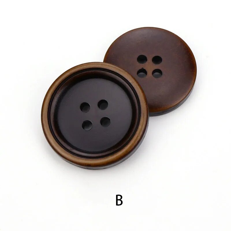 Пуговицы Halo Home из смолы 20 шт. Коричневый, 15mm, B