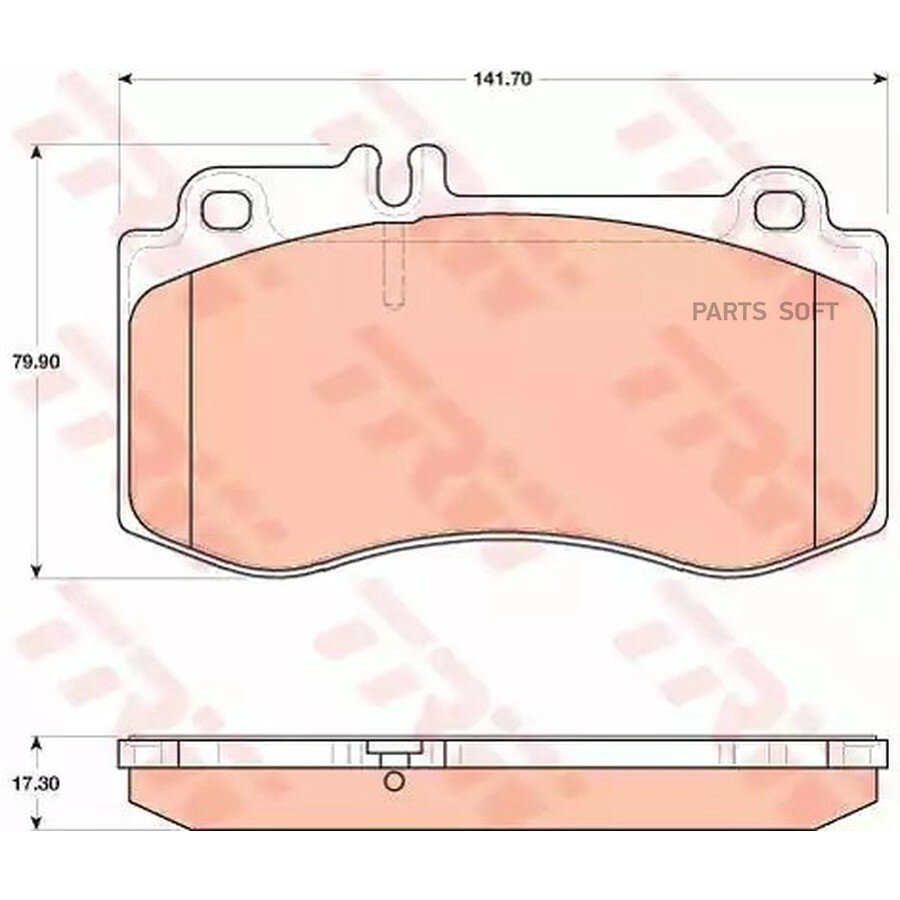 TRW GDB1822 Колодки тормозные MERCEDES W212/218 09- передние арт. продавца TRWGDB1822