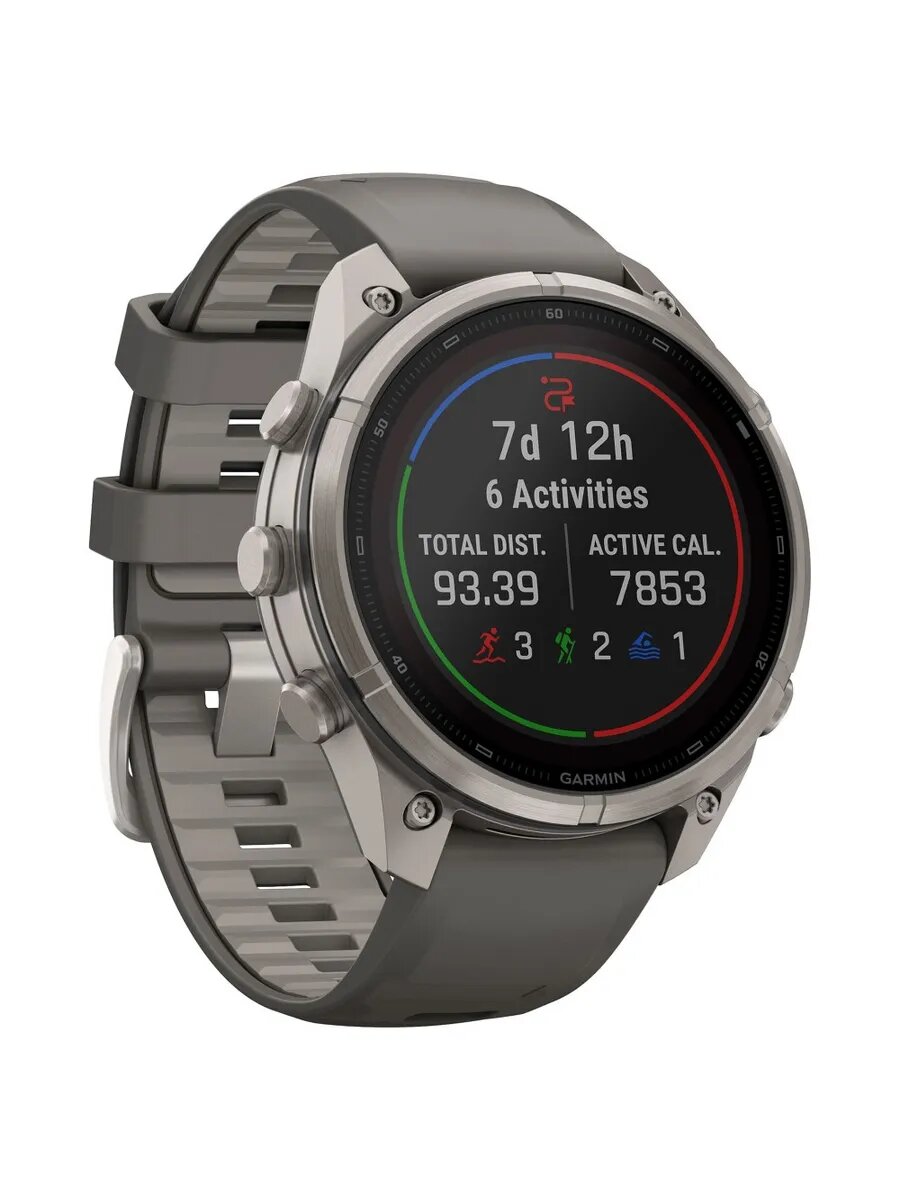 Умные часы Fenix 9Pro47мм Solar inReach Titanium Pebble Gray