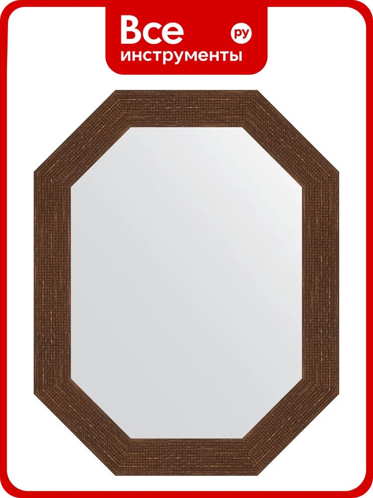 Зеркало EVOFORM в багетной раме - мозаика античная медь 70 mm (57x72 cm) 7090