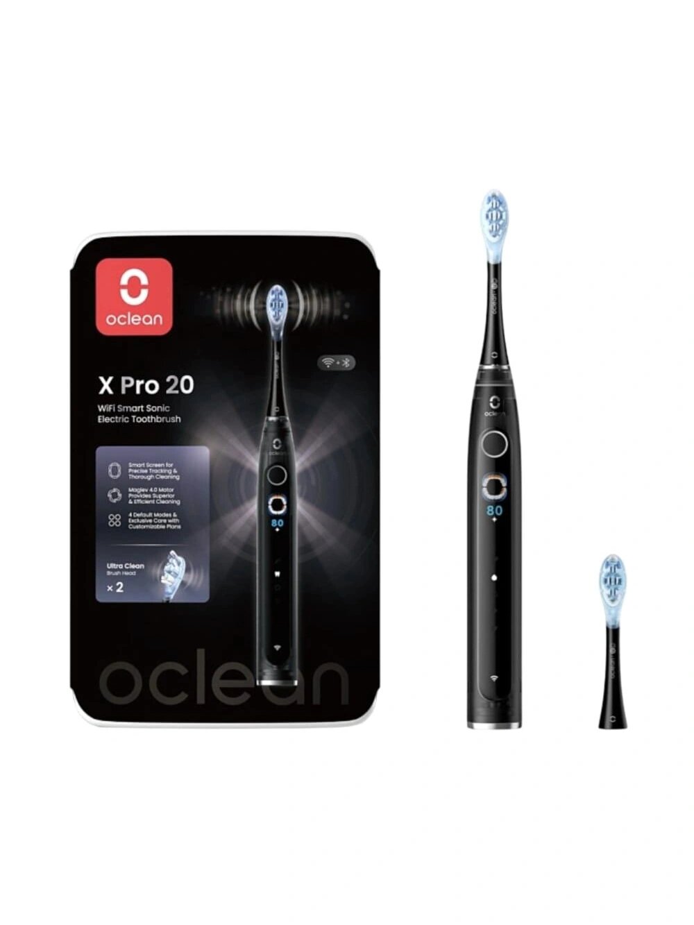 Электрическая зубная щетка Oclean X Pro, черный, б