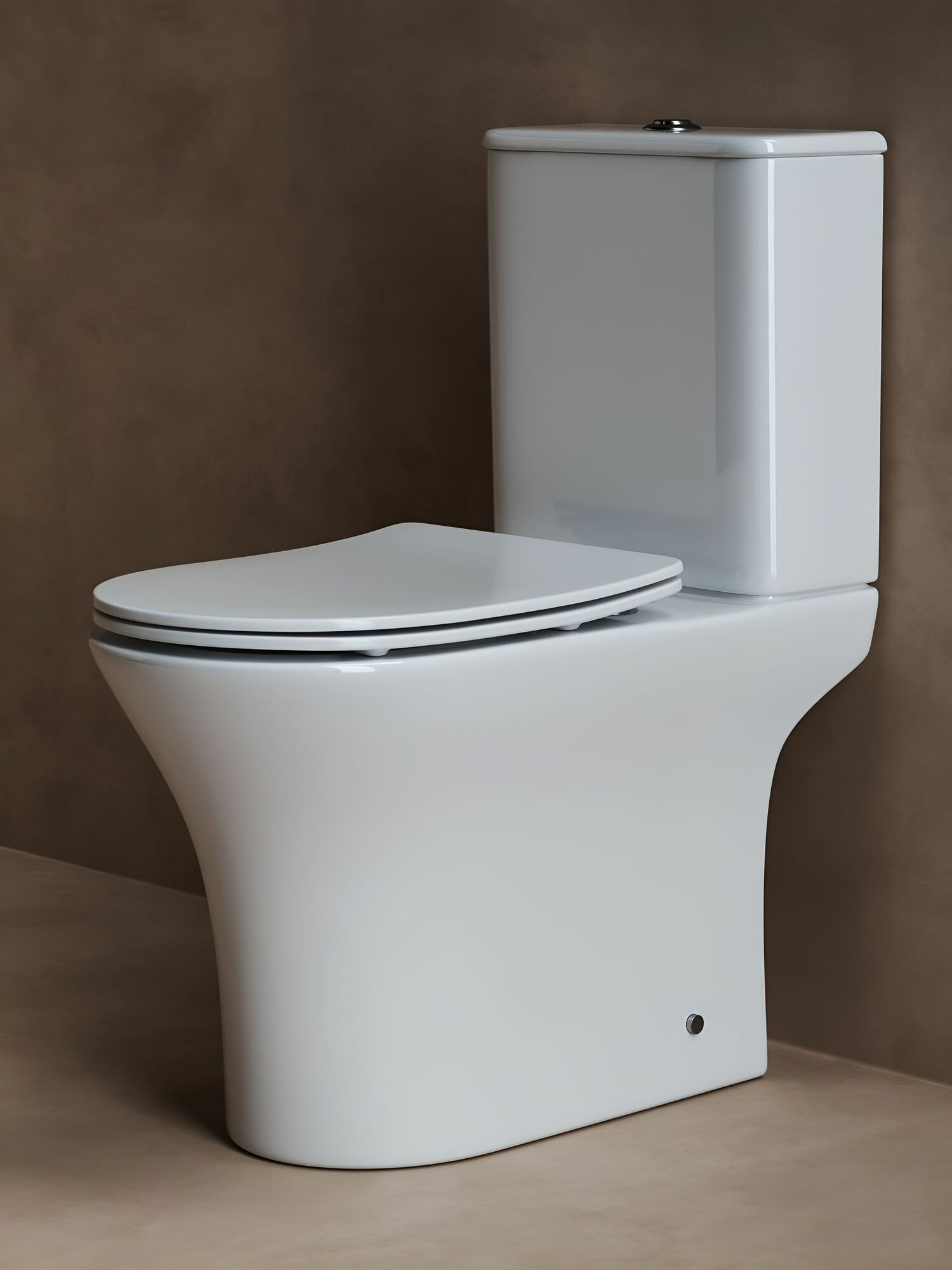 Унитаз напольный с бачком Ceramicanova Fortuna Rimless CN9001 белый