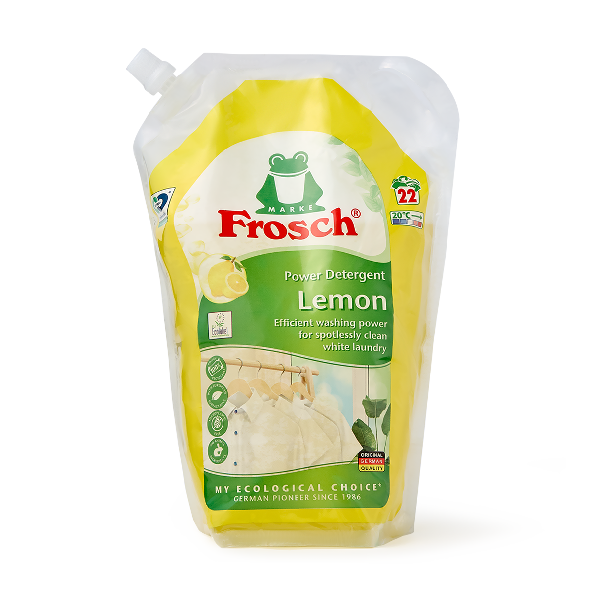 Средство для стирки Frosch Ультра для белого лимон концентрат