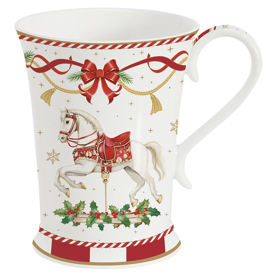 Кружка Christmas Tale 300 мл новогодняя для чая из фарфора Easy Life R1794/CTAL