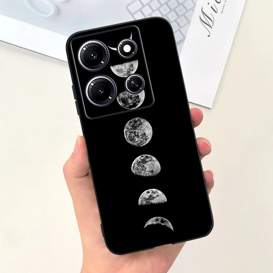 Чехол для Infinix Note 30i чехол X6716, 2023 дюйма, мягкие силиконовые чехлы, Черный, Capa-U27