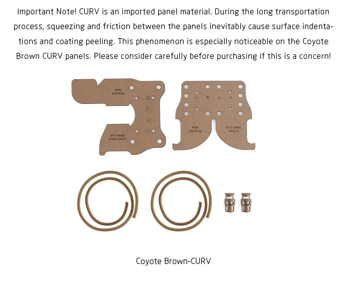 PEW TACTICAL PTT Wing Kit Coyote Brown для жилета FCPC V5
