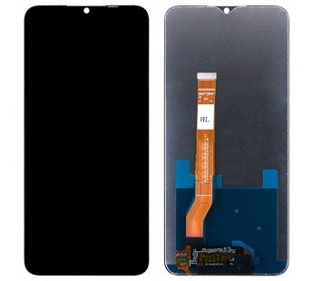 Дисплей для Realme C35 (RMX3511) в сборе Черный + набор инструментов и клей