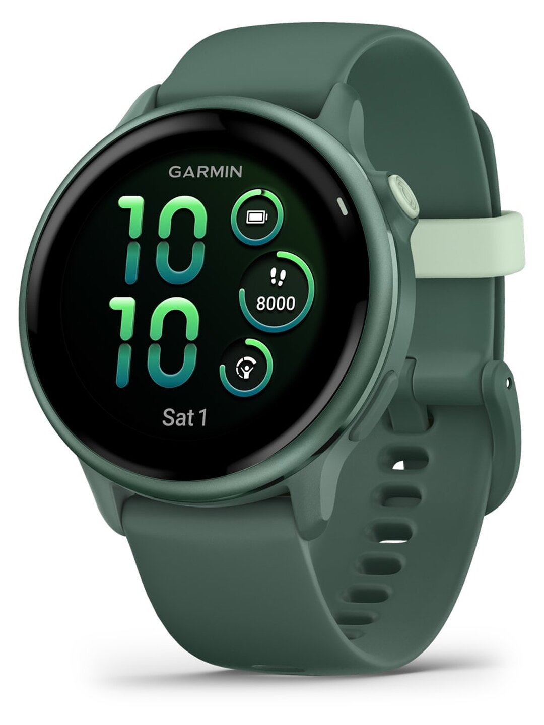 Смарт-часы Garmin Vivoactive 6 - 42,2мм, яшмовый с зеленым ремешком