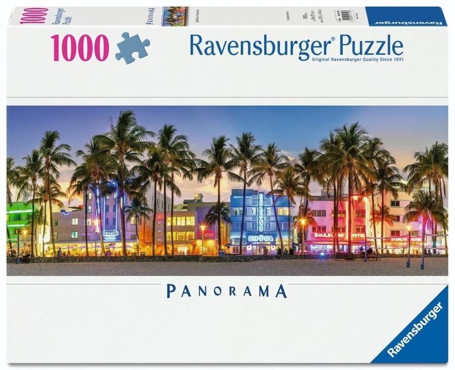 Пазл Ravensburger Night Glow on Ocean Drive Panorama, 1000 элементов