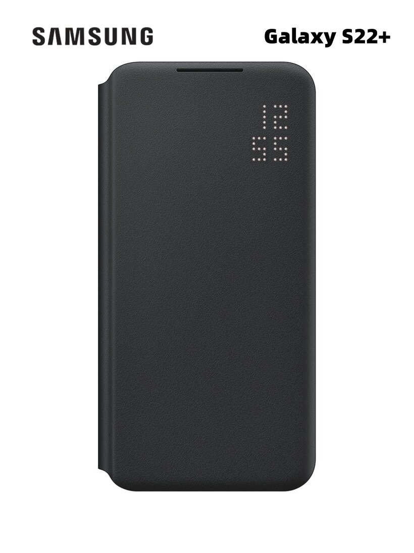 Оригинальный чехол Samsung Smart LED View Cover для Galaxy S22+, чёрный, артикул EF-NS906PBEGCN