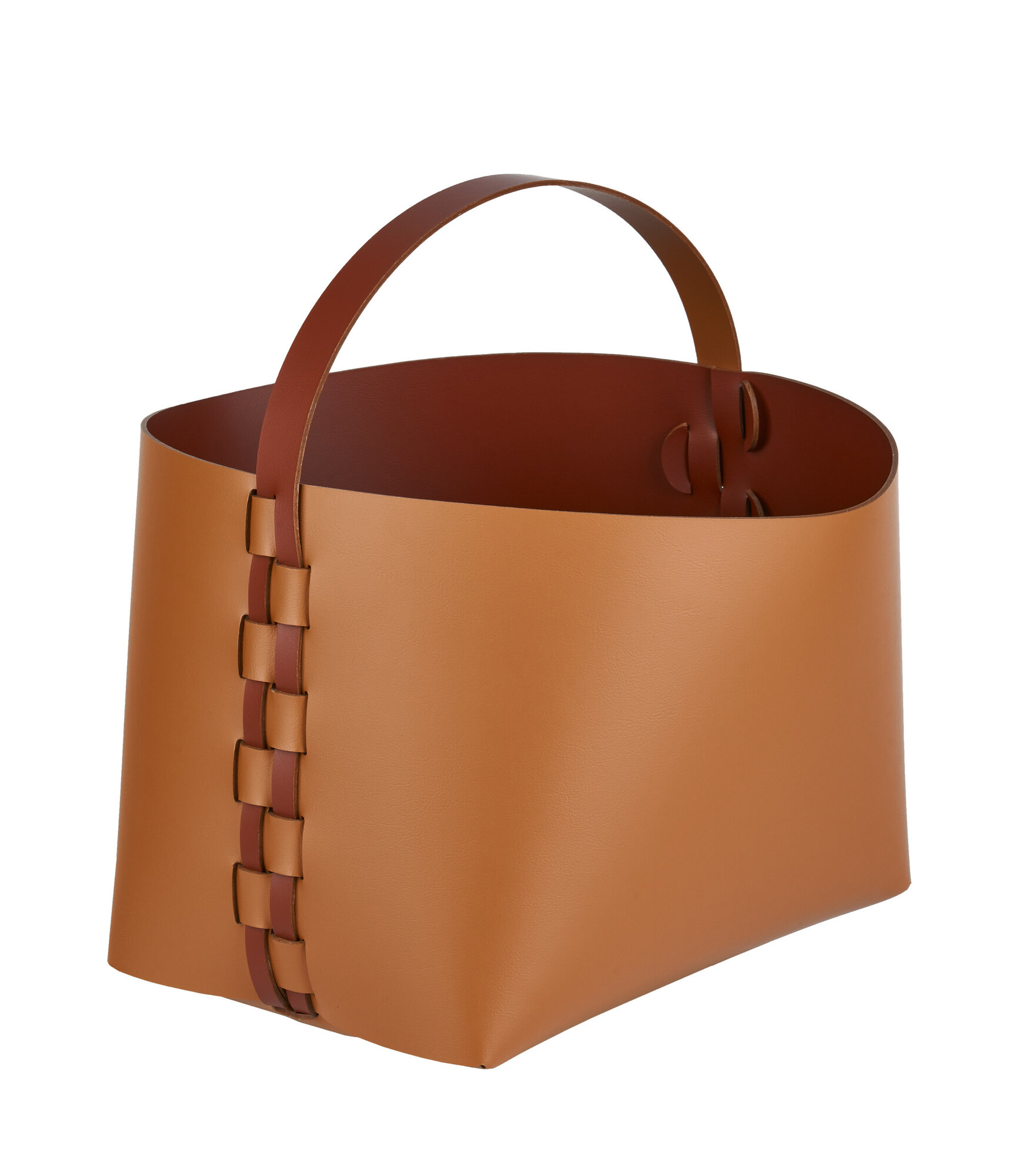 Корзина Helena с ручкой 40x39xН36 (Н28) цвета коньяк (Cognac)