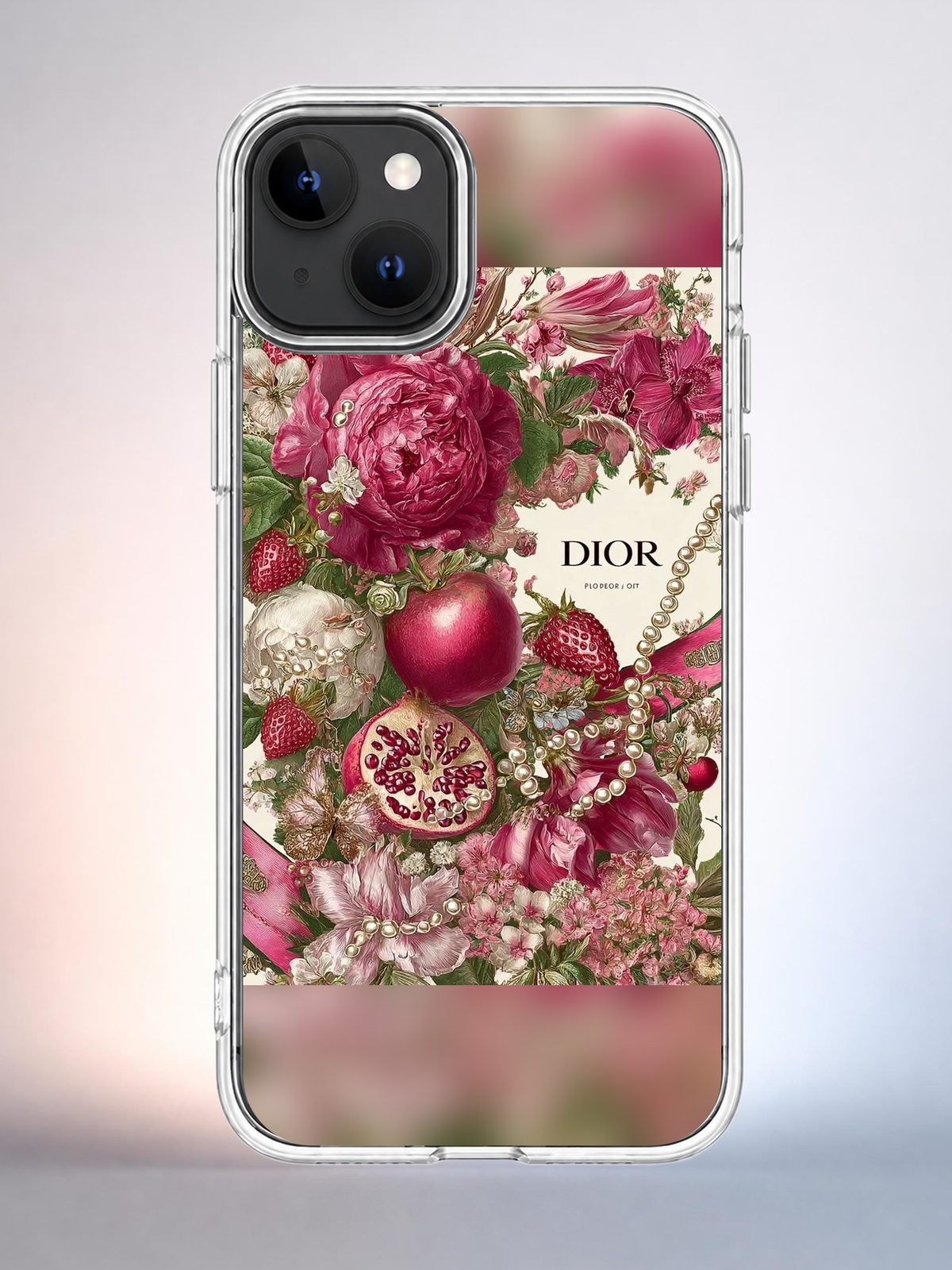 Чехол iPhone 15 Dior цветочный Y2K Indie Sleaze