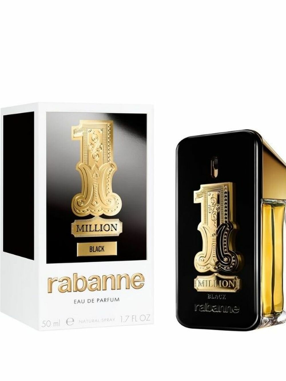 Парфюмерная вода мужская Paco Rabanne 1 Million Black 50 мл амбровая, фруктовая, древесная