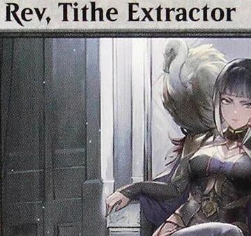 Кастомные прокси-карты Rev, Tithe Extractor / Scythecat Cub Серый, Holo 045 J25