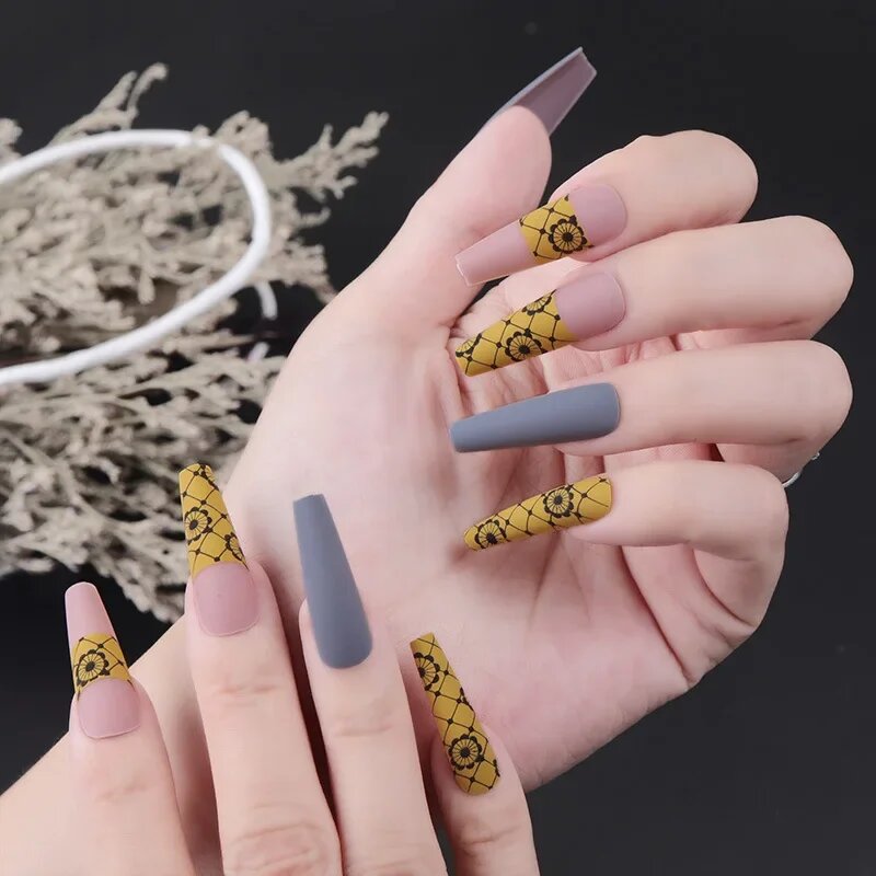 Накладные ногти балет PDJ2960-Fake nails
