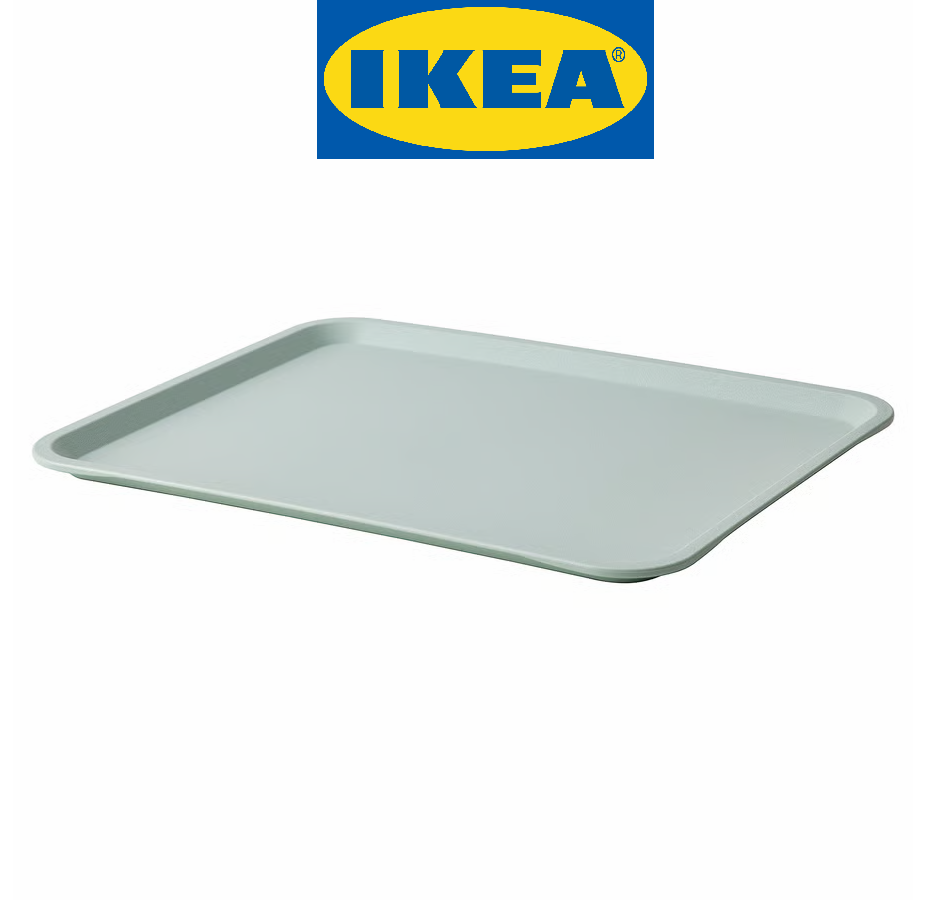 Поднос пластиковый IKEA TILLGANG икеа тиллганг, 37х29 см, пластик, светло-зелёный