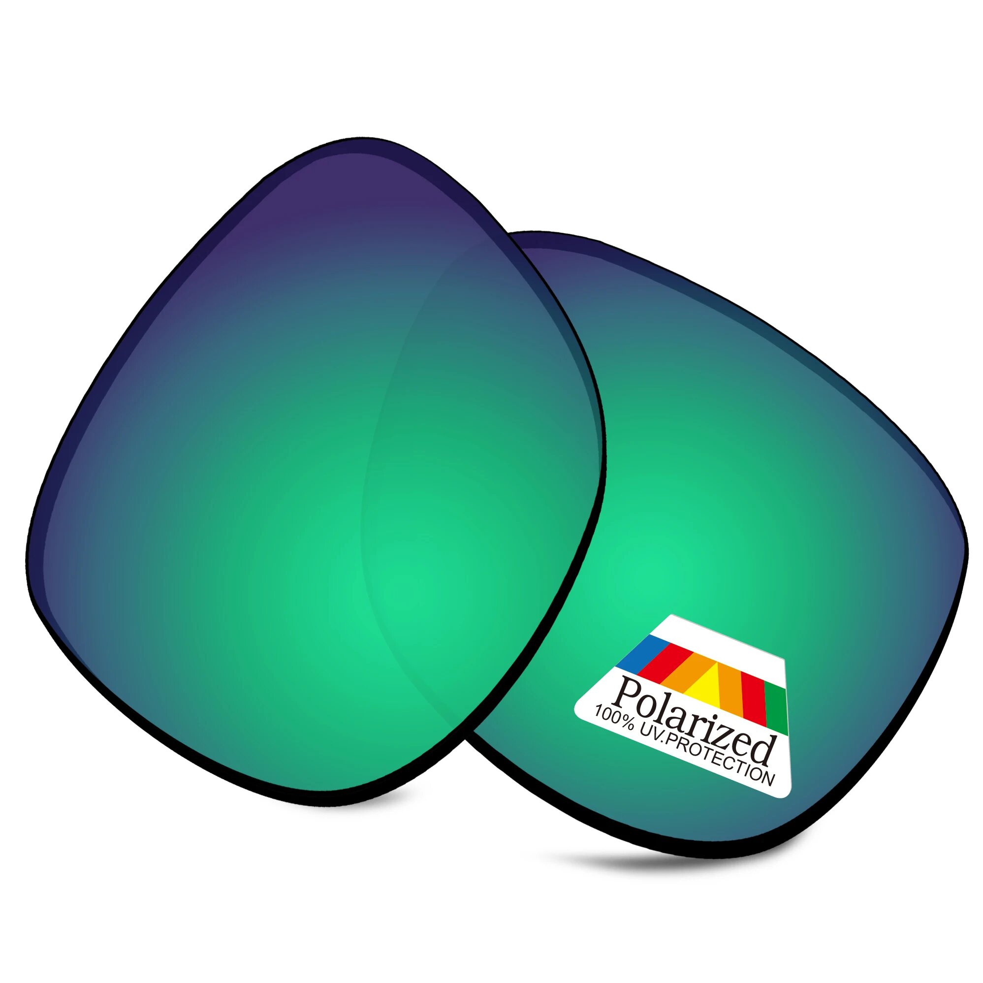 Поляризационные линзы Sea Green для Ray-Ban Justin RB4165