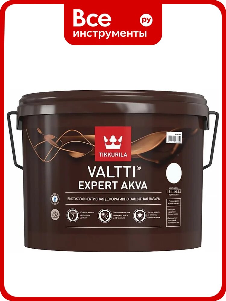 Антисептик для дерева Tikkurila Valtti Expert Akva орегон 2,7 л 48458 700009626