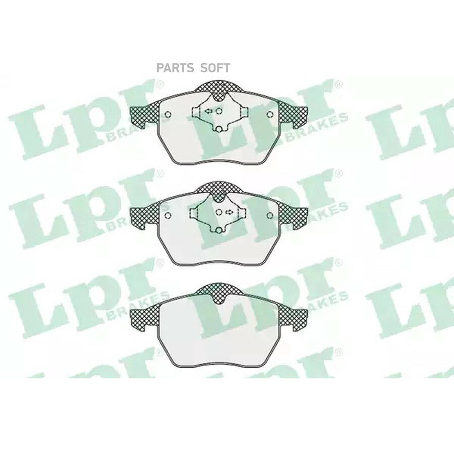 LPR 05P669 Колодки тормозные AUDI A4 95>01/VOLKSWAGEN PASSAT 96>05 без датчика передние