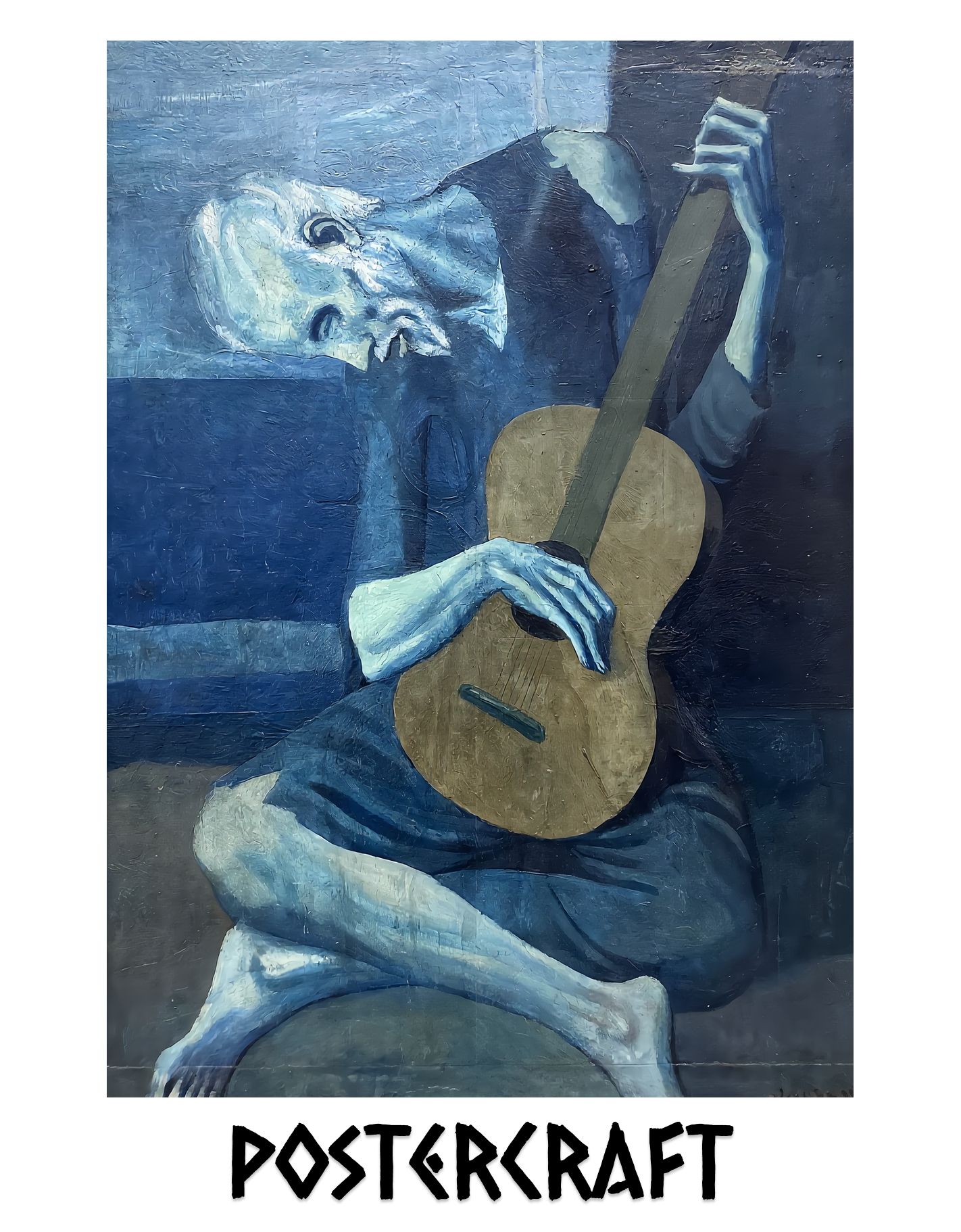 Постер Пикассо "Старый Гитарист" (Картины Художников, Классика), А3, глянц 42х29.7см