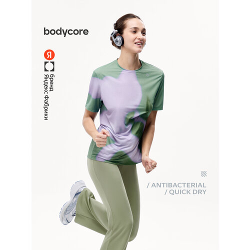 фото Футболка спортивная bodycore, размер 3xl, зеленый