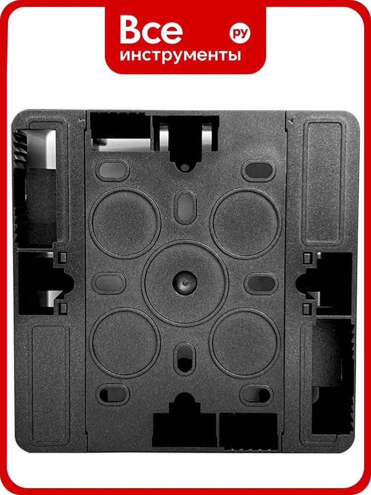 Коробка накладная SPL квадратная на 1 пост, 86x86 (антрацит) 201321