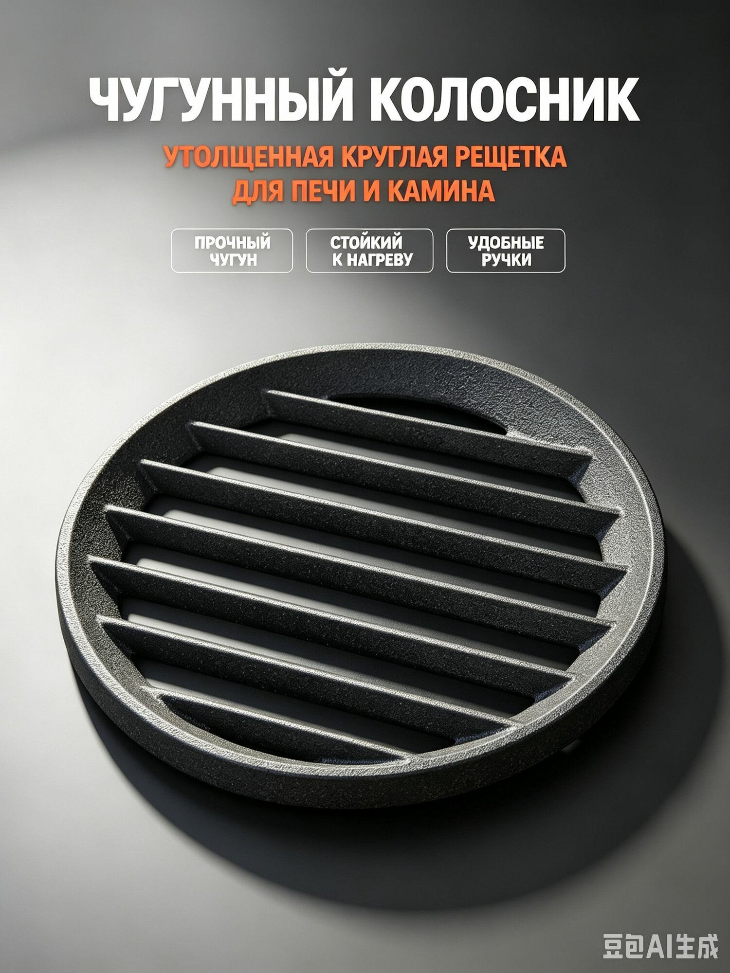 Чугунный Колосник, Утолщенная Круглая Решетка Для Печи, Круглая Чугунная Решетка Для Дачников