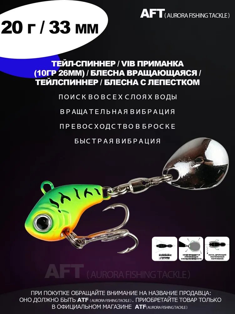 Набор блесен тейл спиннеры для рыбалки