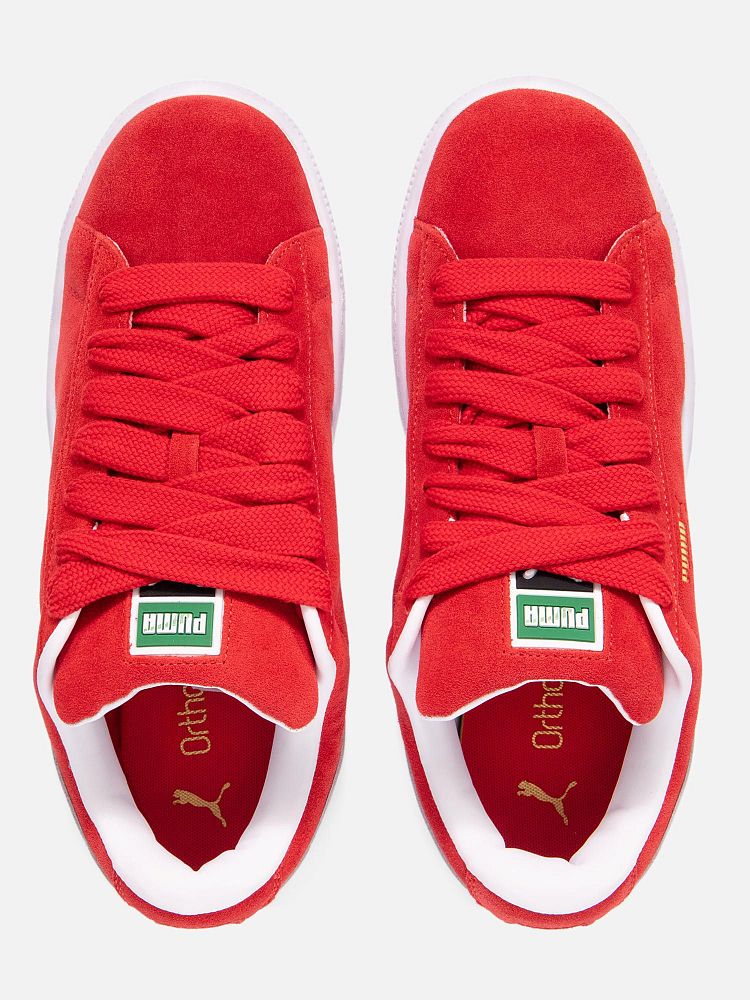 Кроссовки PUMA Suede XL, полнота 6 (RU)/ на среднюю стопу, размер 43.5, красный/белый — фото 1
