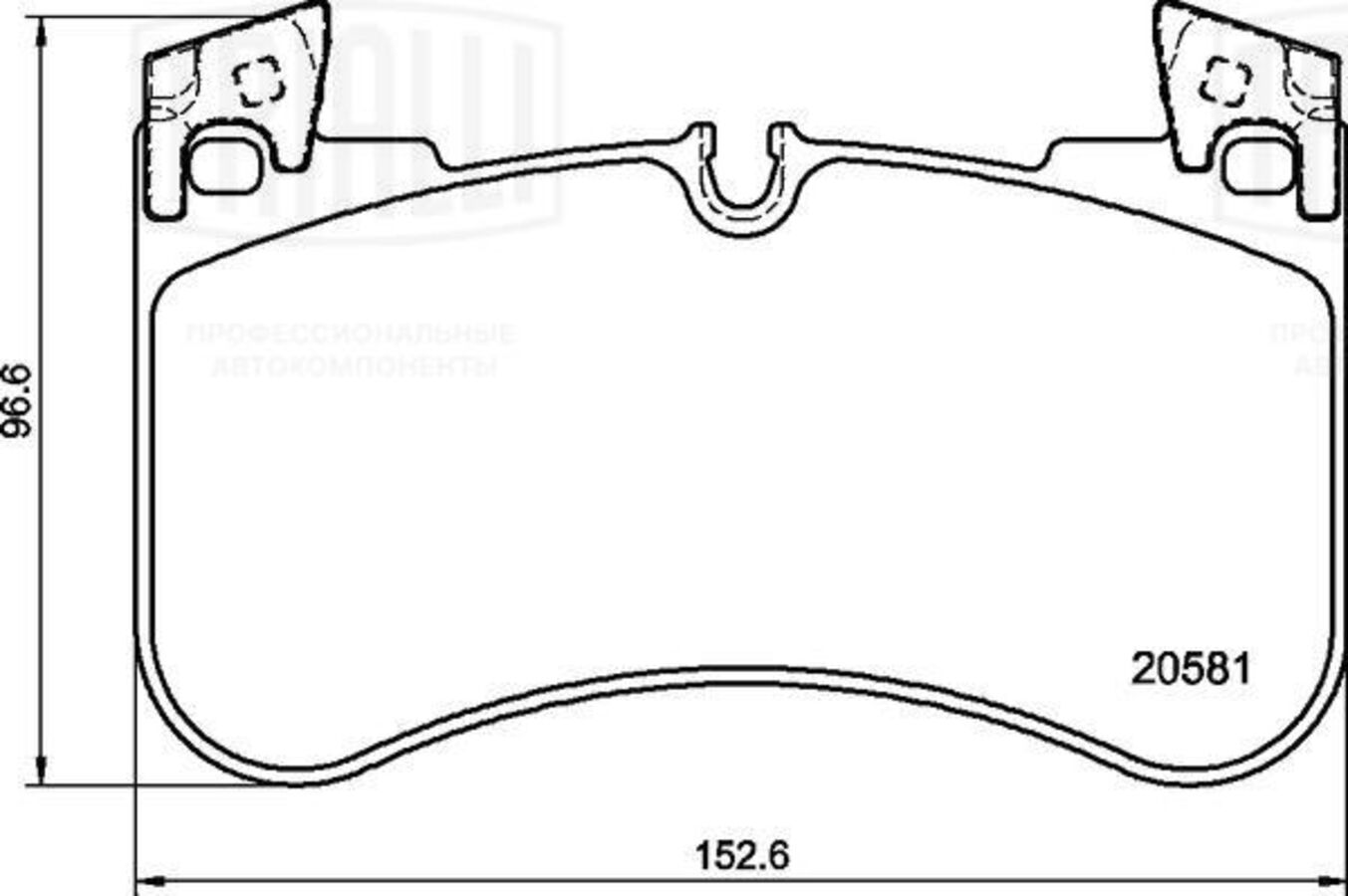 Колодки Тормозные Передние Для А/М Land Rover Range Rover (20-) (Pf 4452) (TRIALLI PF 4452)