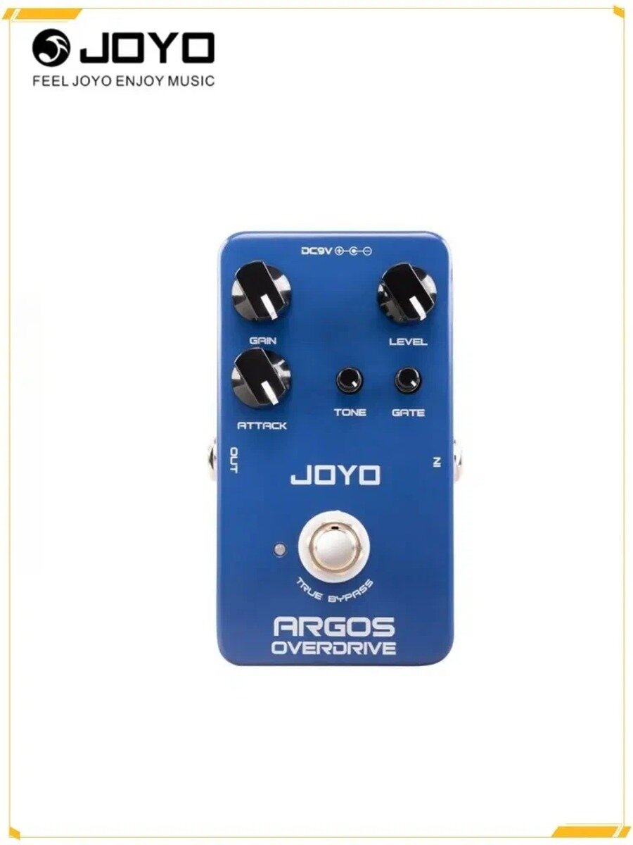 JOYO JF-23 ARGOS OVERDRIVE педаль овердрайва с 6 классическими режимами и встроенным шумовым гейтом