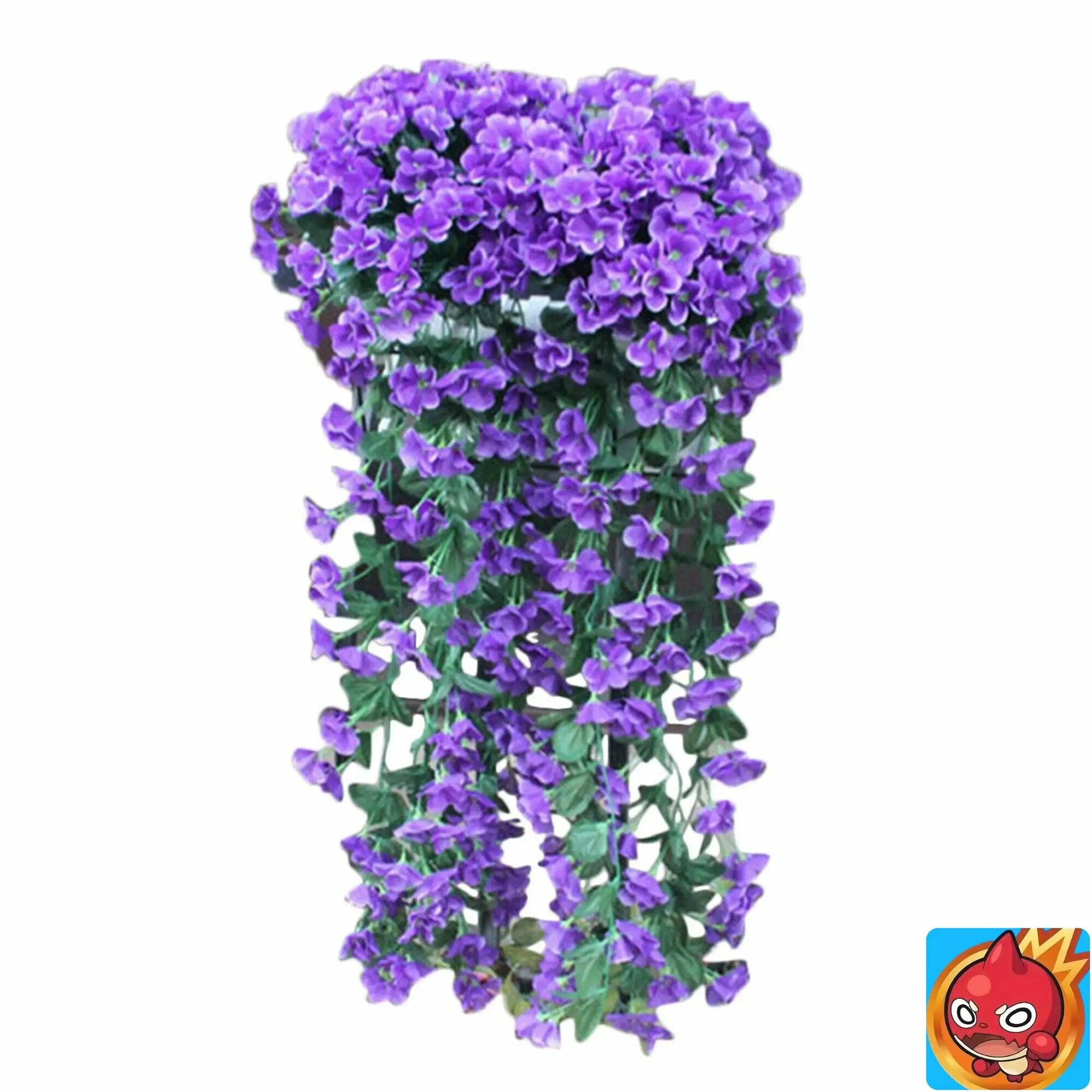 Искусственные цветы Фиалка, Лиана 1 шт фиолетовый